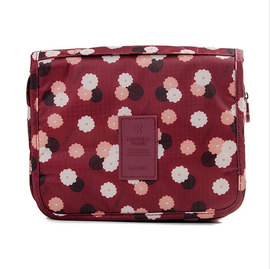 ColorMixs&reg; Hanging Toiletry Cosmetics Travel Bag Cosmetic Carry Case for Woman Man Travel Organization Gift (Navy... N10