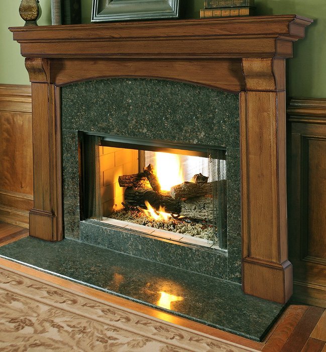 Pearl Mantels 195-48 Blue Ridge Fireplace Mantel, Unfinished with 48-inch Interior Opening N3