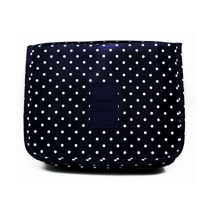ColorMixs&reg; Hanging Toiletry Cosmetics Travel Bag Cosmetic Carry Case for Woman Man Travel Organization Gift (Navy... N11