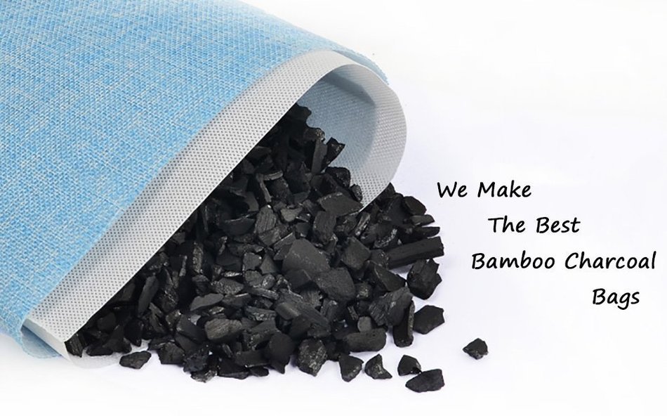 LYSA&reg; 100% Organic Natural Bamboo Charcoal Bag - Home / Car Air Cleaner, Air Refreshing Agent (Green - 500g) N3