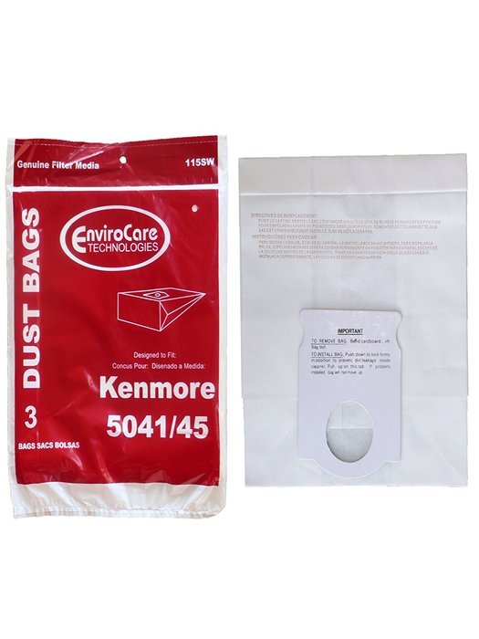 3 Kenmore #20-5045 Type H Canister Vacuum Cleaner Bag Model 203040 24025 23040 20035, 20350, 20395, 24031, 24200...