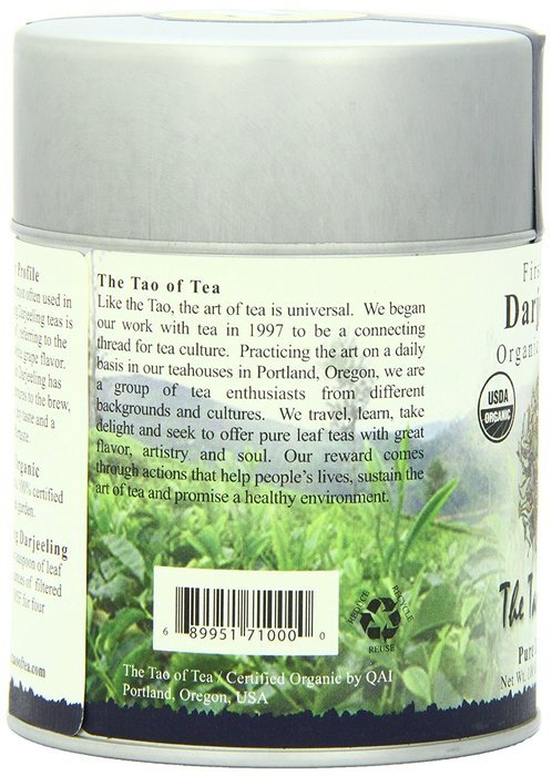 The Tao of Tea, First Flush Darjeeling Black Tea, Loose Leaf, 3.5 Ounce Tin N2