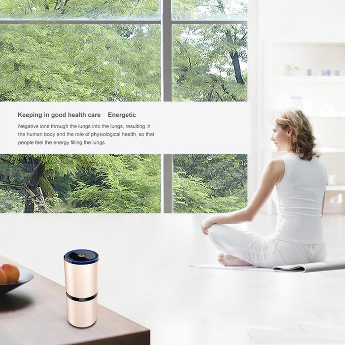 Becoler Car Air Purifier,Smart Car Air Ionizer, Ionic Purifier, Odor Eliminator, Auto Air Cleaner Car Freshener... N5