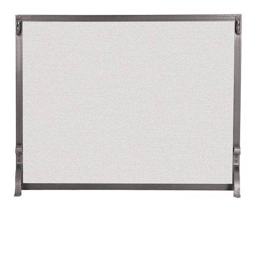 Pilgrim Forged Iron Fireplace Screen-Burnished Bronze- 39x31