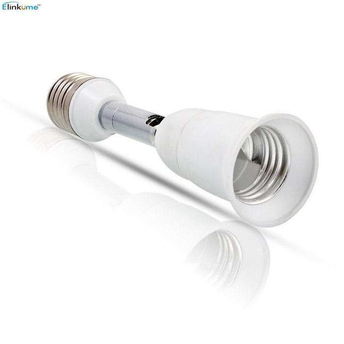 Elinkume E27 Lamp Bulb All Direction Extension Adapter Extender N2