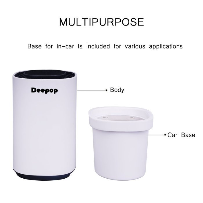 Deepop Hand-wave Control Intelligent Air Purifier Rich Ion Creater Semi Permanent Using Without Filter Air Condition... N3