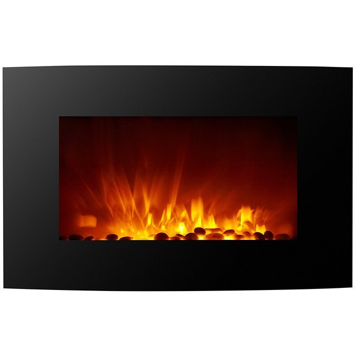 Homegear 1500W Wall Mounted 2-in-1 Electric Fireplace/Heater with Remote Control