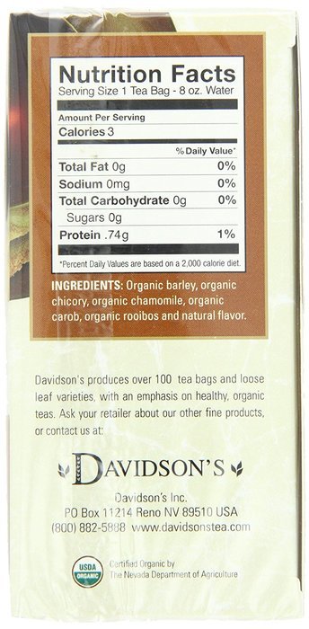 Davidson's Tea Caramel Peach with Coconut, 25 Count Tea Bag N2