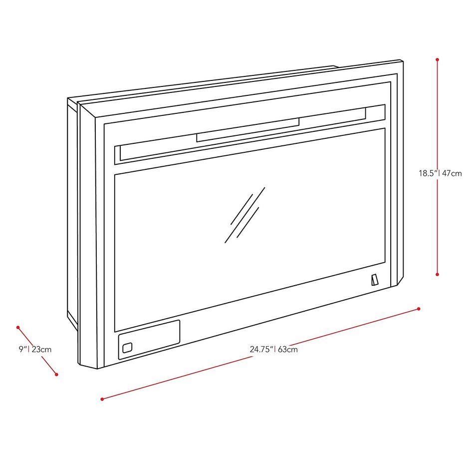 CorLiving FPE-105-F Electric Fireplace Insert N3
