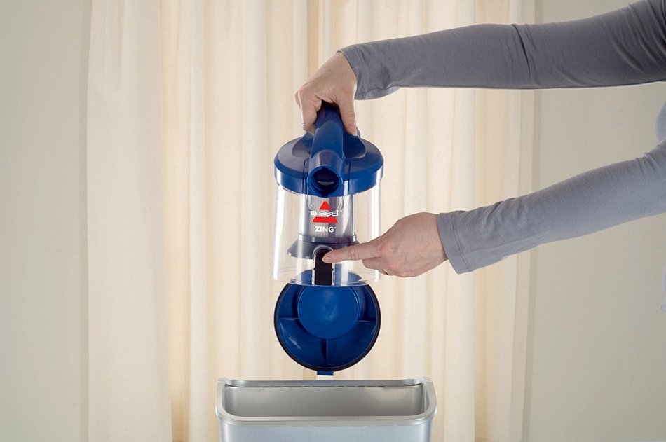 BISSELL Zing Rewind Bagless Canister Vacuum, Caribbean Blue - Corded N5