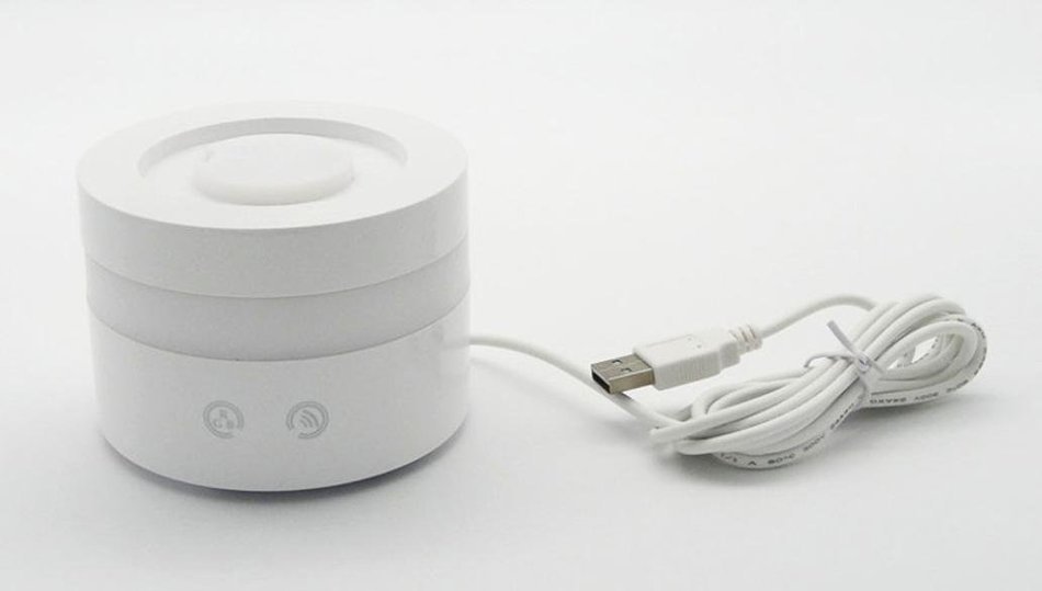 Leewa 100ml Essential Oil Diffusers Aroma Ultrasonic Cool Mist Humidifiers with PP Light - Plastic - White N2