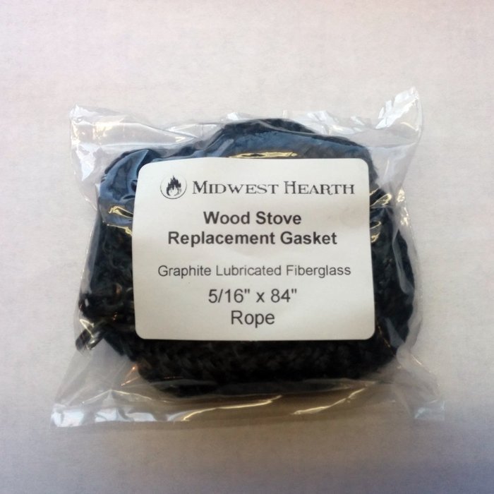 Midwest Hearth Wood Stove Replacement Gasket for Woodburning Stoves - Graphite Impregnated Fiberglass Gaskets... N2