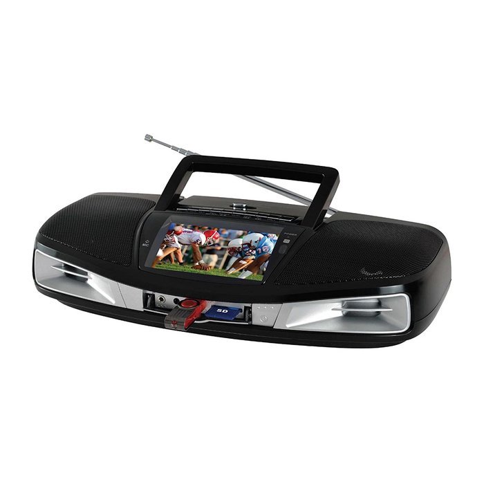 Supersonic SC-1393 Portable Audio System with Remote Control and 4.3 LCD Screen / USB, SD, AUX Inputs / AM, FM...