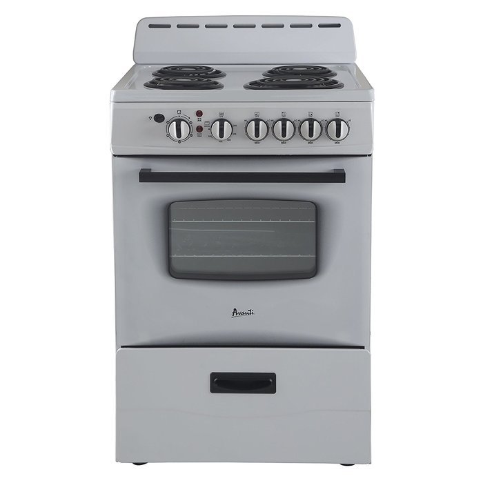 AVANTI ER24P0WG 24" Electric Range Storage, White