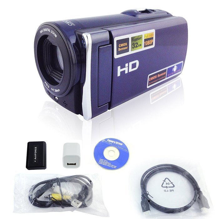TEKMAGIC 1280x720P HD Portable DV Camcorder Video Camera with 3.0" TFT LCD Monitor N5