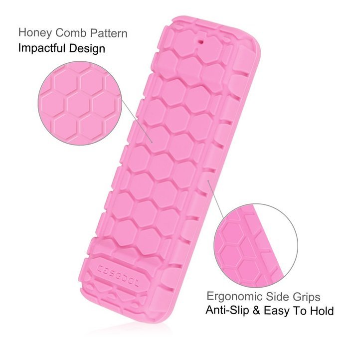 Apple TV (4th Gen) Remote Case - Casebot [Honey Comb Series] Light Weight [Anti Slip] Shock Proof Silicone Cover... N30