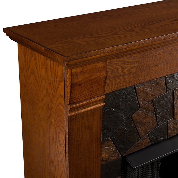 Southern Enterprises Elkmont Oak Electric Fireplace