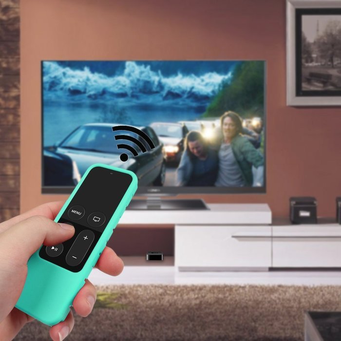 Apple TV (4th Gen) Remote Case - Casebot [Honey Comb Series] Light Weight [Anti Slip] Shock Proof Silicone Cover... N35