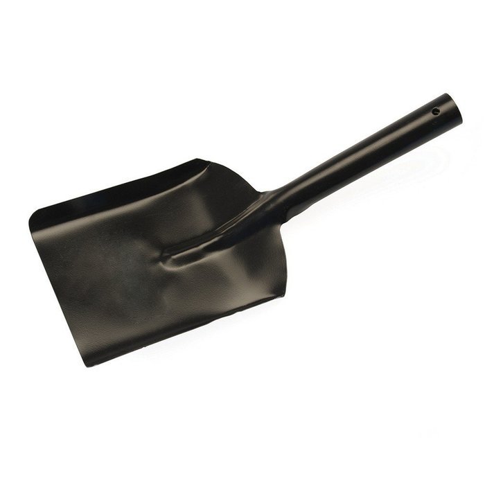 100mm Silverline 4" Metal Coal Dust Ash Steel Litter Pan Pet Scoop Shovel Spade