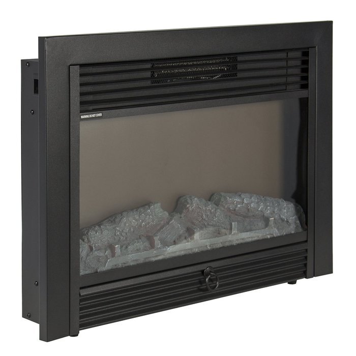 Best Choice Products, 28.5" Embedded Fireplace Electric Insert Heater Glass View Log Flame, Remote Home (Complete...