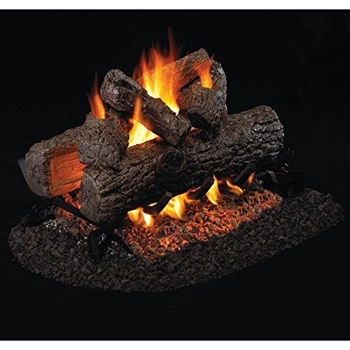 Peterson Real Fyre 16-inch Golden Oak Outdoor See-thru Log Set With Vented Propane Stainless Ansi Certified G45...