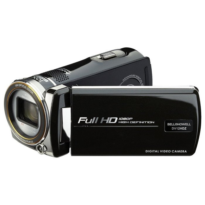 Bell & Howell DV12HDZ 1080p HD Video Camera Camcorder (Black) with 32GB Card + Battery + Case + Flex Tripod +... N4