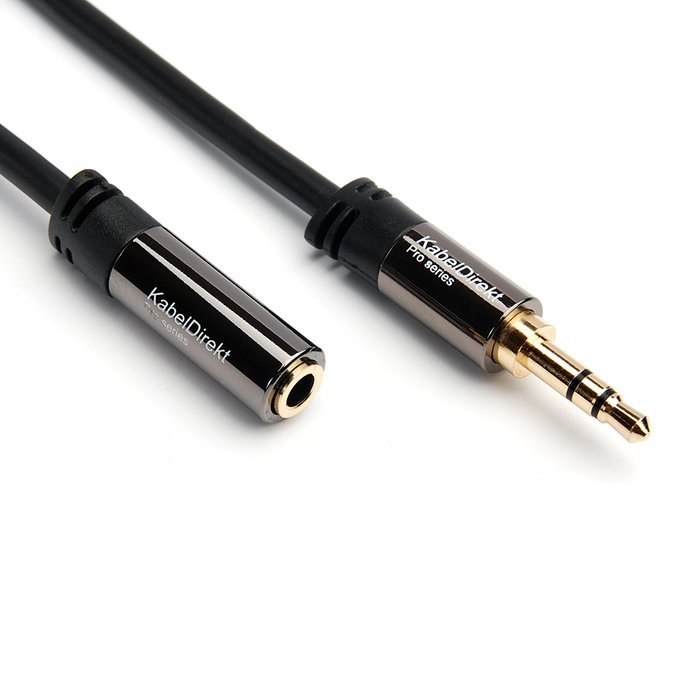 KabelDirekt (20 feet) 3.5mm Male > 3.5mm Female Stereo Audio Extension Cable - PRO Series N7