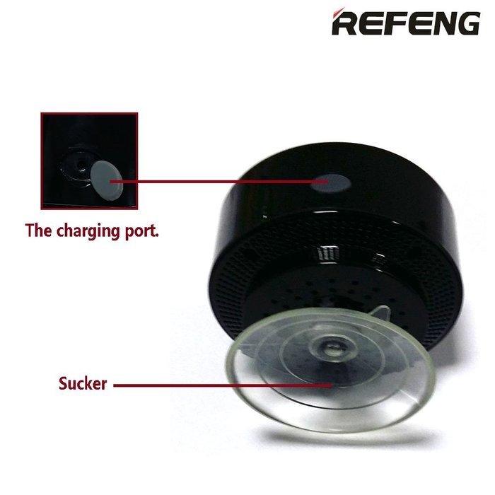 ReFeng 100% IPX7 Waterproof Bluetooth Shower Speaker With Built-in ...