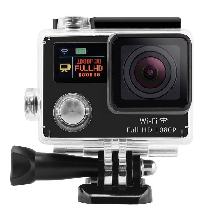 SinoPro 3.0 HD 1080P 170&deg; Fisheye Action Camera 12MP Waterproof WIFI Action Camcorder Accessory Bundles Front... N3