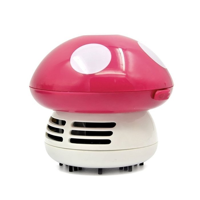 Vipe Desktop Vacuum Cartoon Mushroom Desk Dust Cleaner Mini Table Dust Vaccum Cleaner (Orange) N16