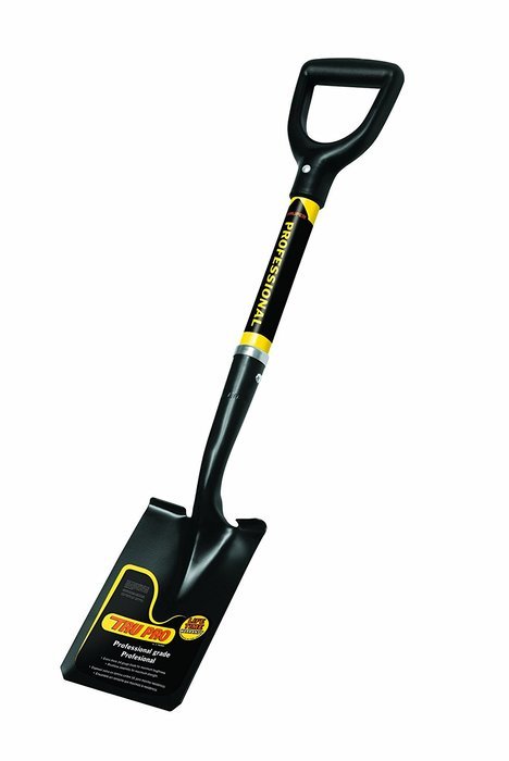 Truper 31201 Tru Pro 29-Inch Square Point Shovel with Fiberglass D-Handle N9