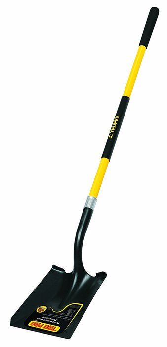 Truper 31201 Tru Pro 29-Inch Square Point Shovel with Fiberglass D-Handle N10