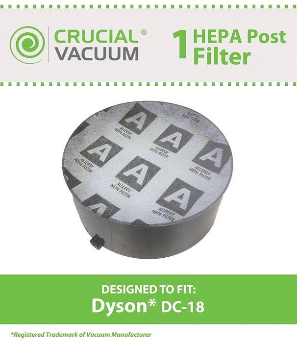 Crucial Vacuum 1 Dyson DC18 HEPA Post Motor Filter, Fits Dyson DC18 Vacuums, Compare to Part No.911677-02 N3