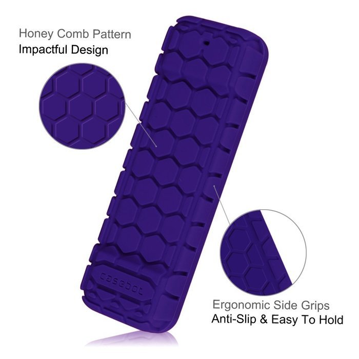 Apple TV (4th Gen) Remote Case - Casebot [Honey Comb Series] Light Weight [Anti Slip] Shock Proof Silicone Cover... N40