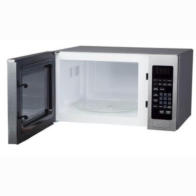 Magic Chef 0.9 Cu. Ft. Countertop Microwave in Stainless Steel