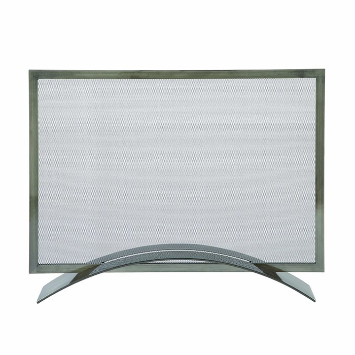 Pleasant Hearth Plated Pewter Fireplace Screen