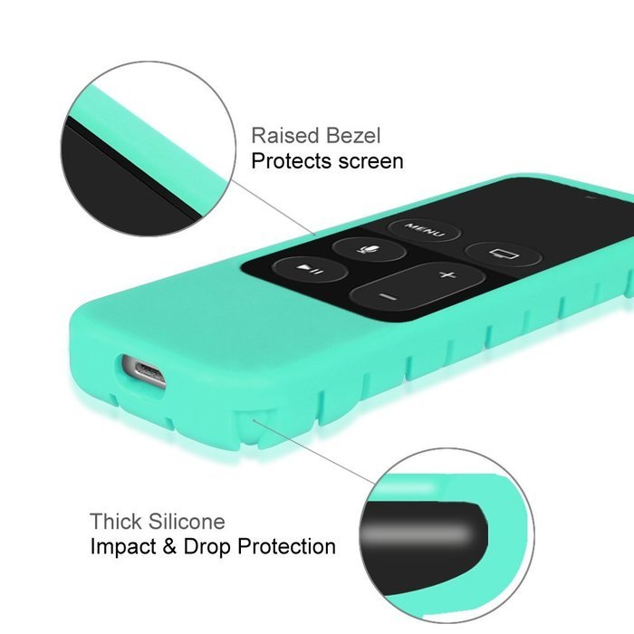 Apple TV (4th Gen) Remote Case - Casebot [Honey Comb Series] Light Weight [Anti Slip] Shock Proof Silicone Cover... N49