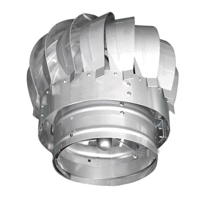 Rotating Chimney Cowl Roof Turbine Ventilator for 8" Vent Pipes N3