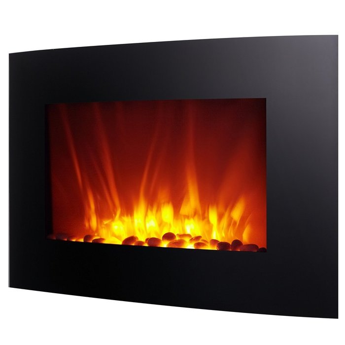 Homegear 1500W Wall Mounted 2-in-1 Electric Fireplace/Heater with Remote Control N2