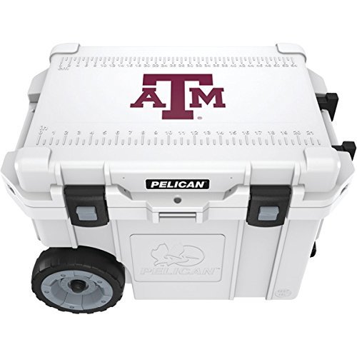 New PELICAN CC-19322-45QWT Texas A&M University Aggies Elite Wheeled Cooler