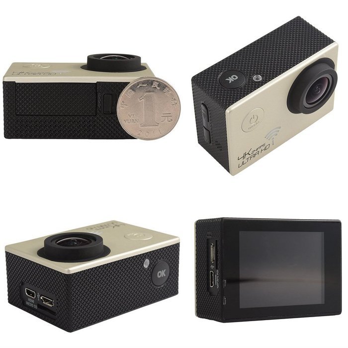 SHZONS 30M Underwater Action Sports Camcorder Camera WIFI 1080P Ultra HD 4K 24FPS Waterproof Digital Video Recorder... N2