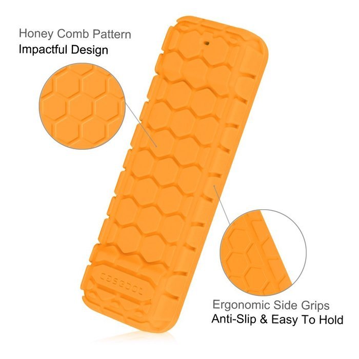 Apple TV (4th Gen) Remote Case - Casebot [Honey Comb Series] Light Weight [Anti Slip] Shock Proof Silicone Cover... N54