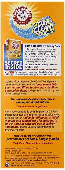Arm & Hammer Extra Strength Odor Eliminator for Carpet and Room, 30 Ounce (Pack of 6) N3