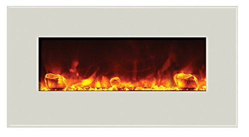Amantii WM-BI-48-5823-WHTGLS Electric Fireplace N6