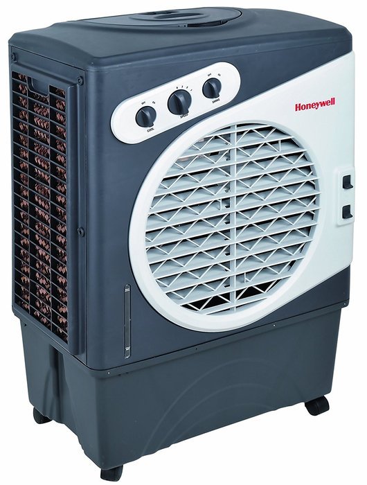 Honeywell CO48PM 100 Pt. Commercial Indoor/Outdoor Portable Evaporative Air Cooler - White/Grey N19