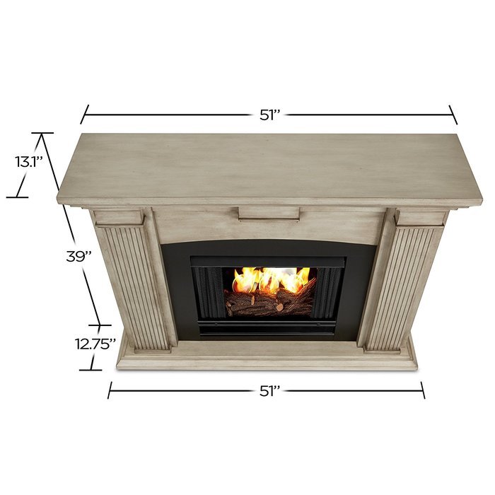 Real Flame Adelaide Ventless Gel Fireplace N2