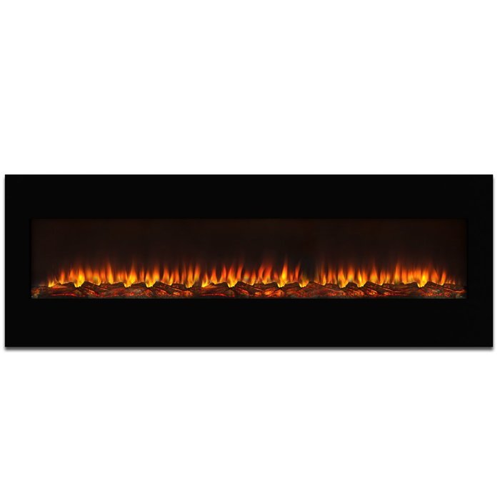 Elite Flame Nile 72" Log Electric Wall Mounted Fireplace