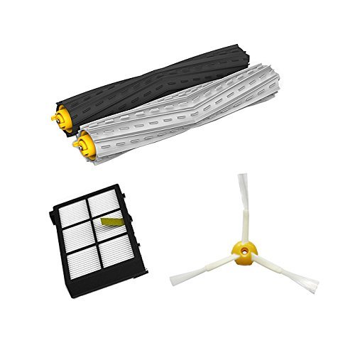 SHP-ZONE Tangle-Free Debris Extractor Set & HEPA Filter & Side Brush replacement Kit For iRobot Roomba 800 series...