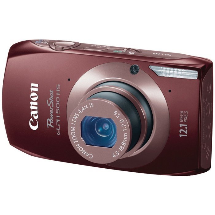 Canon PowerShot ELPH 500 HS 12.1 MP CMOS Digital Camera with Full HD Video and Ultra Wide Angle Lens (Brown) N9
