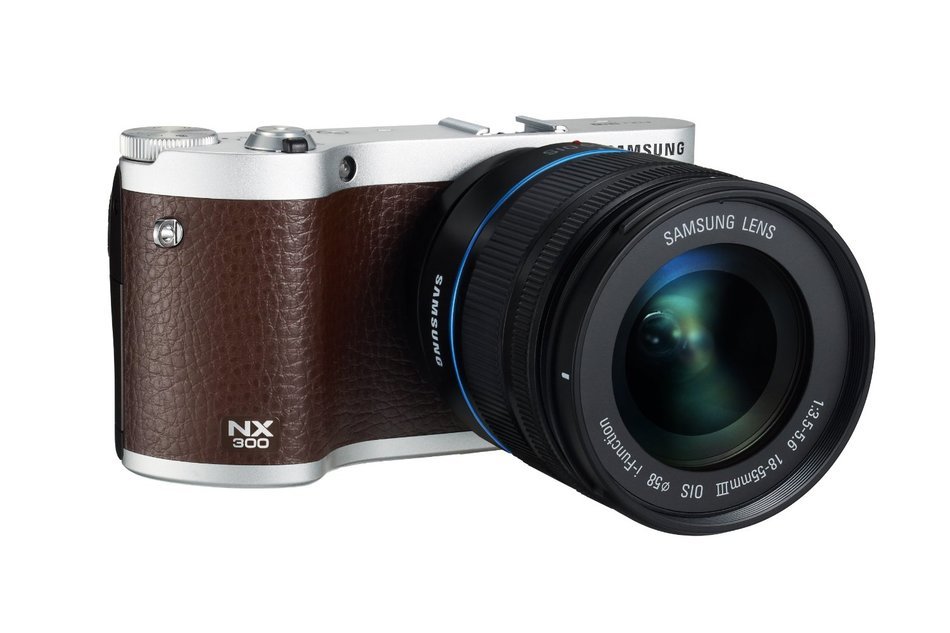 Samsung NX300 20.3MP CMOS Smart WiFi Mirrorless Digital Camera with 18-55mm Lens and 3.3" AMOLED Touch Screen... N14